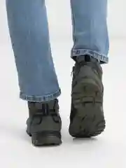 Зелёный хаки ботинки зимние мужские