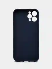 Серый чехол для iPhone Xr/ 11/ 12/ mini/ Pro/ ProMax, силиконовый со стеклянной панелью