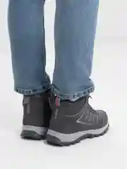 Серый ботинки зимние мужские