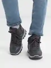 Серый ботинки зимние мужские