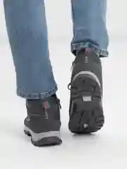Серый ботинки зимние мужские