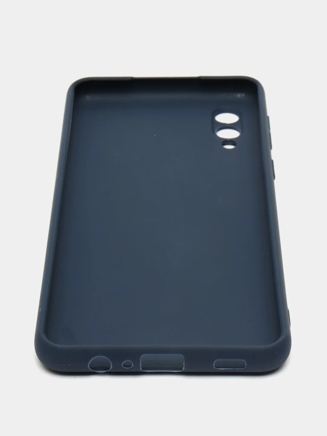 Индиго чехол силиконовый на Samsung Galaxy A02 (Самсунг Галакси А02), цветной, матовый