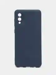 Индиго чехол силиконовый на Samsung Galaxy A02 (Самсунг Галакси А02), цветной, матовый