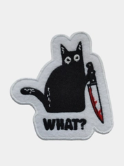 Нашивка (шеврон, термонаклейка) "What?"