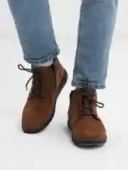 Коричневый ботинки зимние мужские Rieker