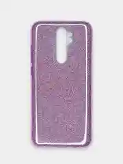 Сиреневый чехол Xiaomi Redmi Note 8 Pro, Сяоми Редми Нот 8 Про, блестящий сияющий