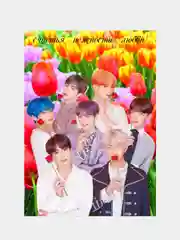 Белый конверт подарочный для денег с фото открыткой k-pop "BTS"
