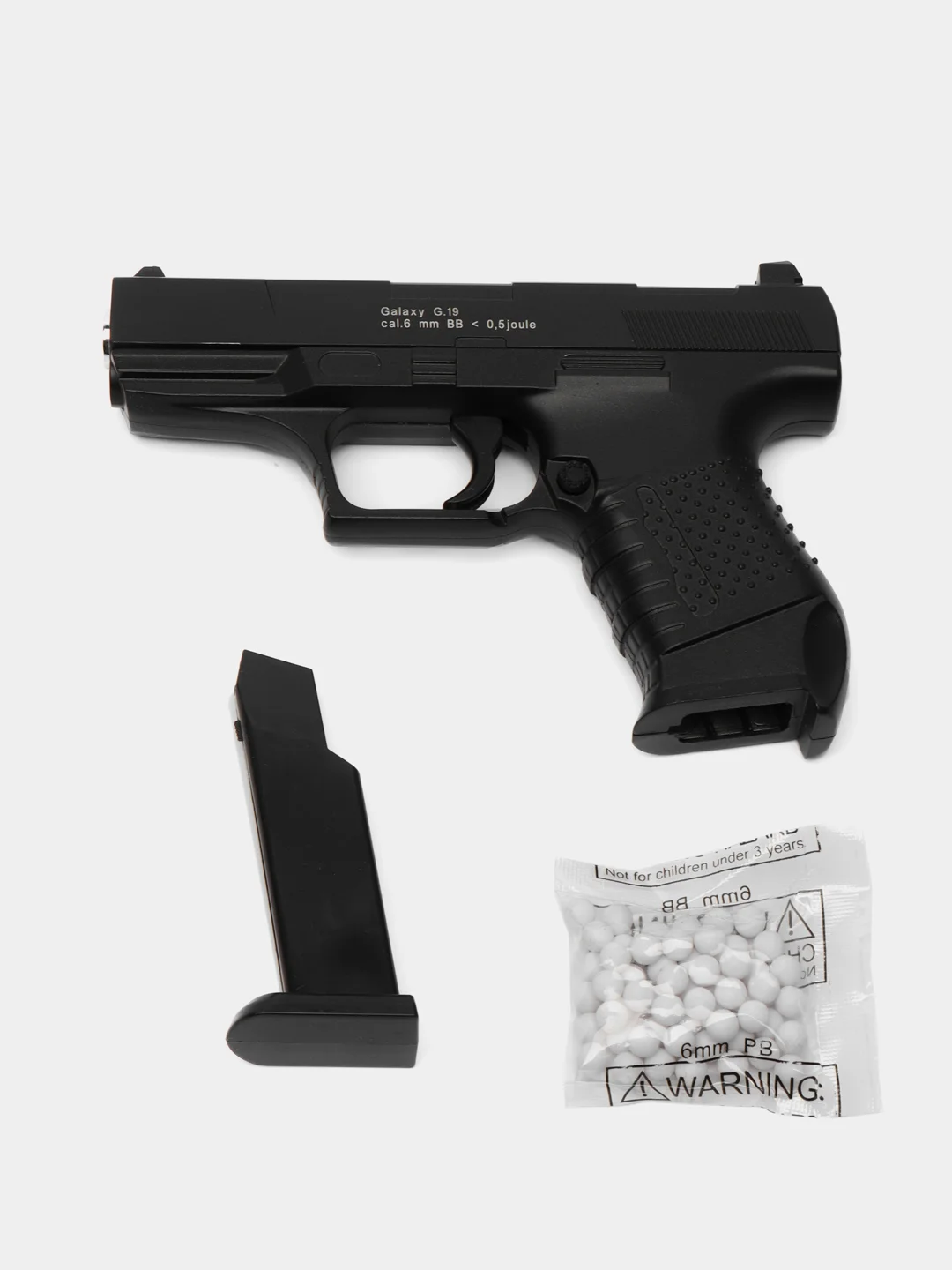 Пневматический страйкбольный пистолет Walther P99 G19, калибр 6мм BBS
