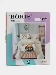 Бежевый boris kids Детское постельное белье 1,5 сп, 50 х 70, хлопок 100%