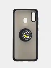 Чехол противоударный Samsung A03S, A20, A30, A22, M22, M32 с кольцом и функцией подставки