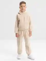 Бежевый костюм детский, спортивный, на флисе