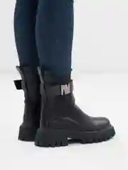 Черный женские ботинки, осенние