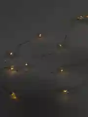 Гирлянда-нить 2 м, роса с насадками Звезда, IP20, серебристая нить, 20 LED, ААх2