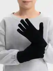 Черный черные перчатки