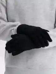 Черный черные перчатки