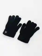 Черный черные перчатки