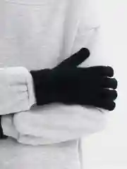 Черный черные перчатки