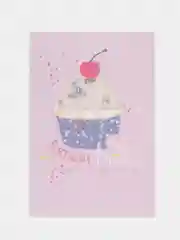 Коралловый открытка с конвертом на День рождения, юбилей, мини, шейкер, пайетки