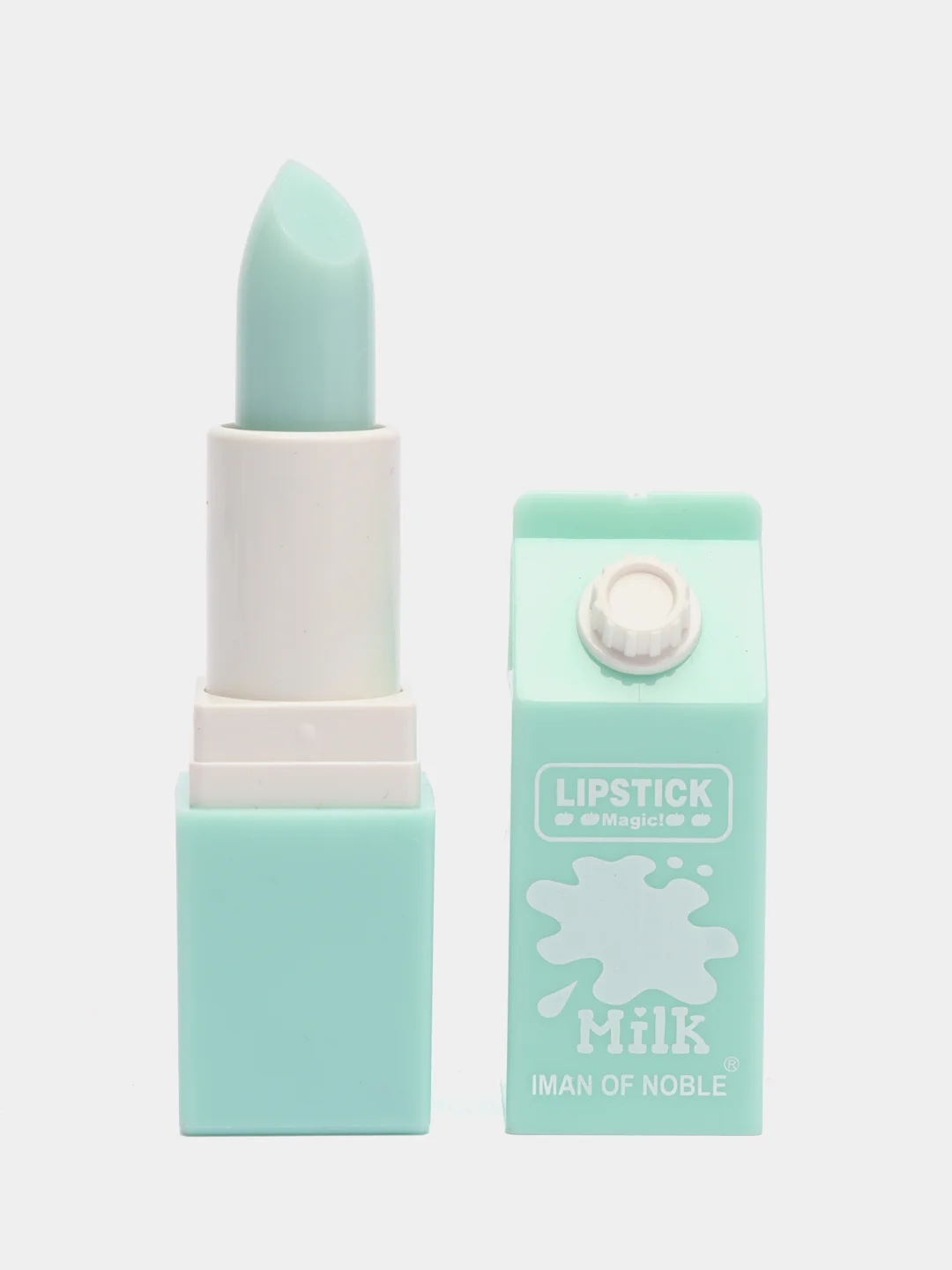 Бирюзовый увлажняющий бальзам-тинт для губ "Milk", помада с ароматом фруктов, восстанавливающая