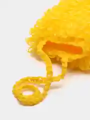 Желтый мочалка ручной работы