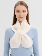 Молочный шарф-снуд