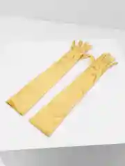 Бронзовый атласные перчатки, удлиненные, выше локтя, 16 цветов