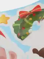 Золотой наклейка на окно новый год, новогодняя, снежинка, дед мороз, двусторонняя, статическая