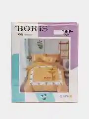 Горчичный boris kids Детское постельное белье 1,5 сп, 50 х 70, хлопок 100%