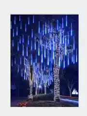 Белый гирлянда Светодиодная LED гирлянда метеоритный дождь. Тающие сосульки. Новый год, 8 колб