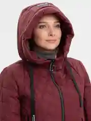 Бордовый куртка женская, весна-осень