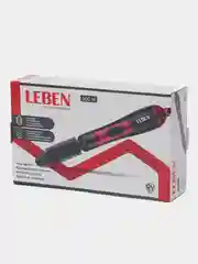 Черный фен-щетка для волос LEBEN 800 Вт, 3 режима, 2 насадки