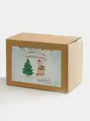 Розовый подарочный новогодний набор, подарок на Новый год (подушка + кружка)