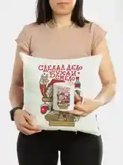 Голубой подарочный новогодний набор, подарок на Новый год (подушка + кружка)