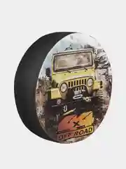 Чехол запасного колеса OFF ROAD R15 диаметр 67см SKYWAY экокожа/полиэстер S06301052
