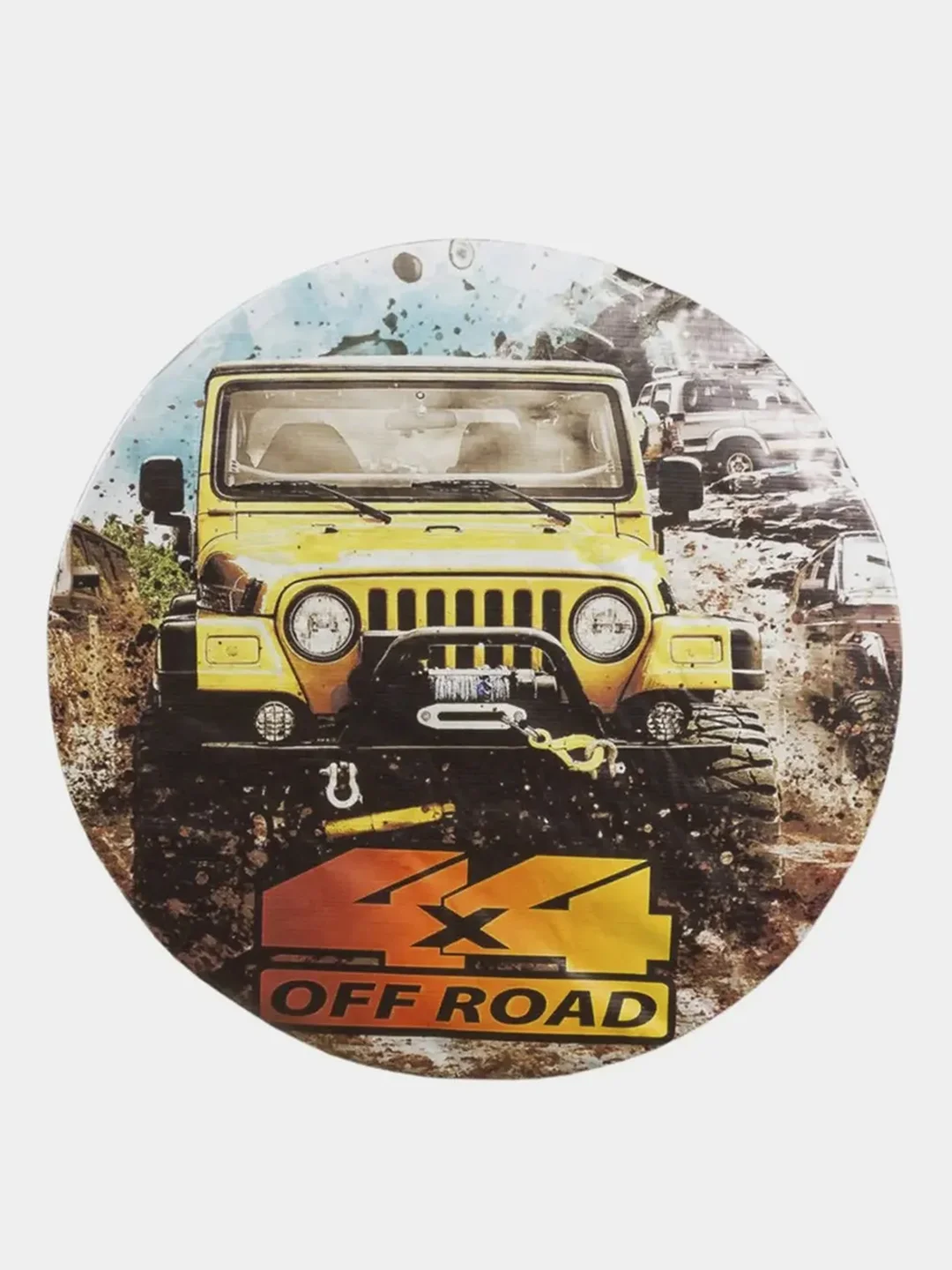 Чехол запасного колеса OFF ROAD R15 диаметр 67см SKYWAY экокожа/полиэстер S06301052