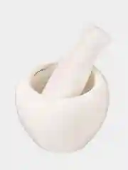 Белый ступка с пестиком из мрамора, 10 см