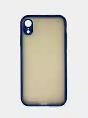 Темно-синий iphone XR чехол матовый с цветными кнопками