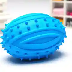 Голубой игрушка жевательная для собак "Бомбочка", 10 х 6 см