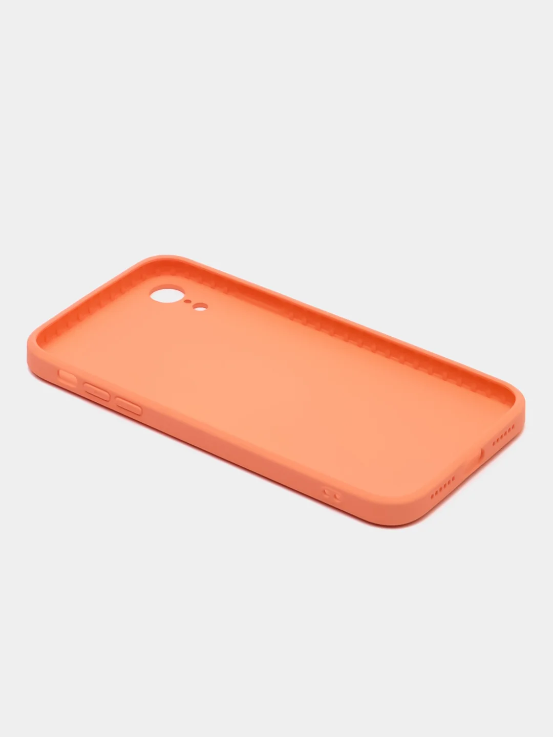 Небесно-голубой чехол для iPhone Xr/ 11/ 12/ mini/ Pro/ ProMax, силиконовый со стеклянной панелью