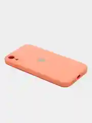 Небесно-голубой чехол для iPhone Xr/ 11/ 12/ mini/ Pro/ ProMax, силиконовый со стеклянной панелью