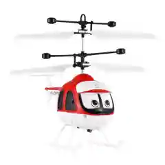 Красный радиоуправляемый детский вертолет Induction Helicopter с пультом управления