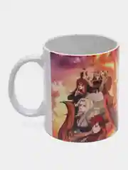 Розовый керамические кружки "Аниме" : "Волейбол", " Токийский гуль" и другие