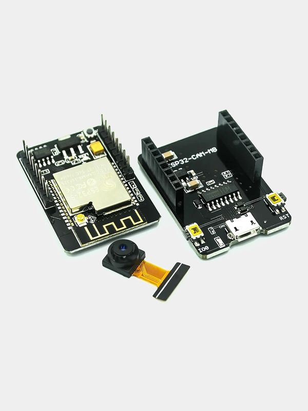 ESP-32-CAM с камерой OV2640 и платой отладки UART-microUSB