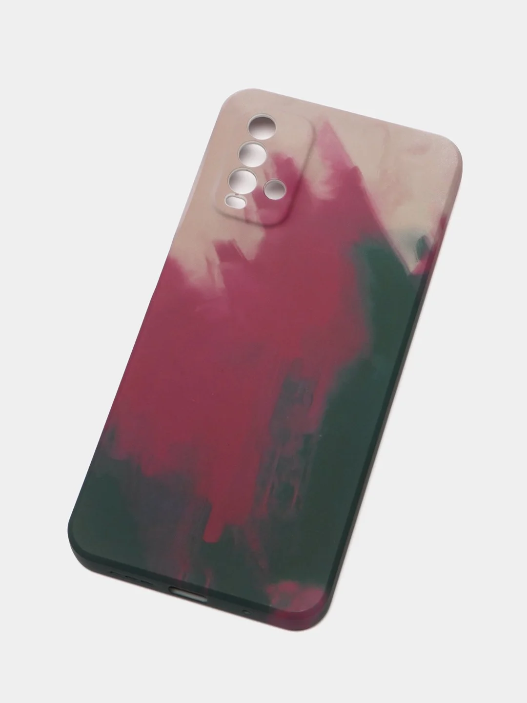 Багровый чехол Xiaomi Redmi 9T, Сяоми Редми 9Т силиконовый с мягким подкладом