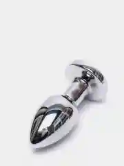 Серебряный секс игрушка, анальная пробка, с вибрацией на дистанционном управлении, металлическая