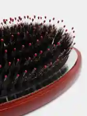 Коричневый расческа массажная, деревянная