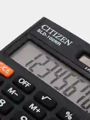Калькулятор карманный, 8-разрядный, Citizen SLD-100NR, двойное питание, 58*88*10 мм, чёрный
