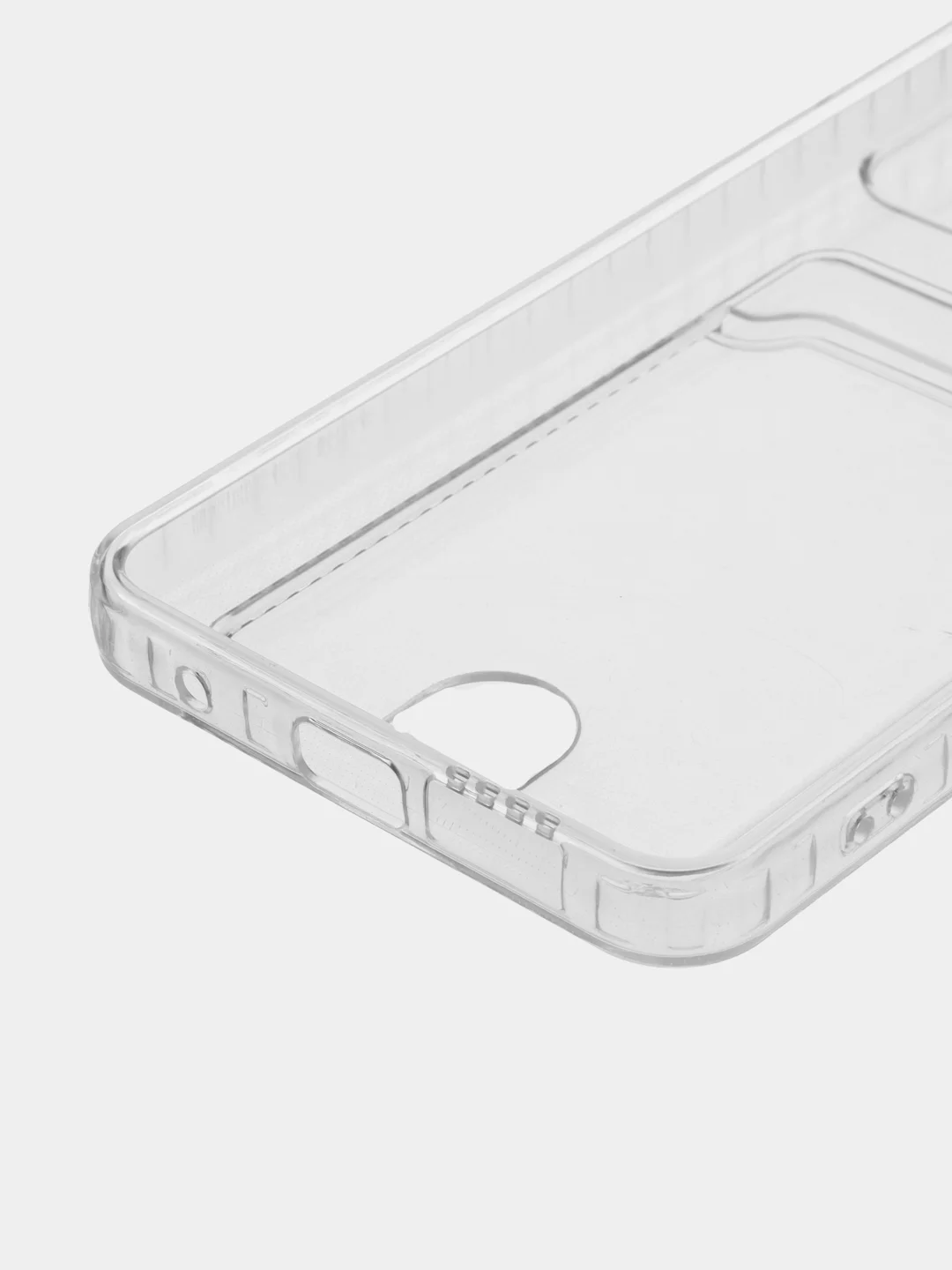 Прозрачный чехол для Redmi Note 12S / Редми Нот 12С, прозрачный, с карманом для карты