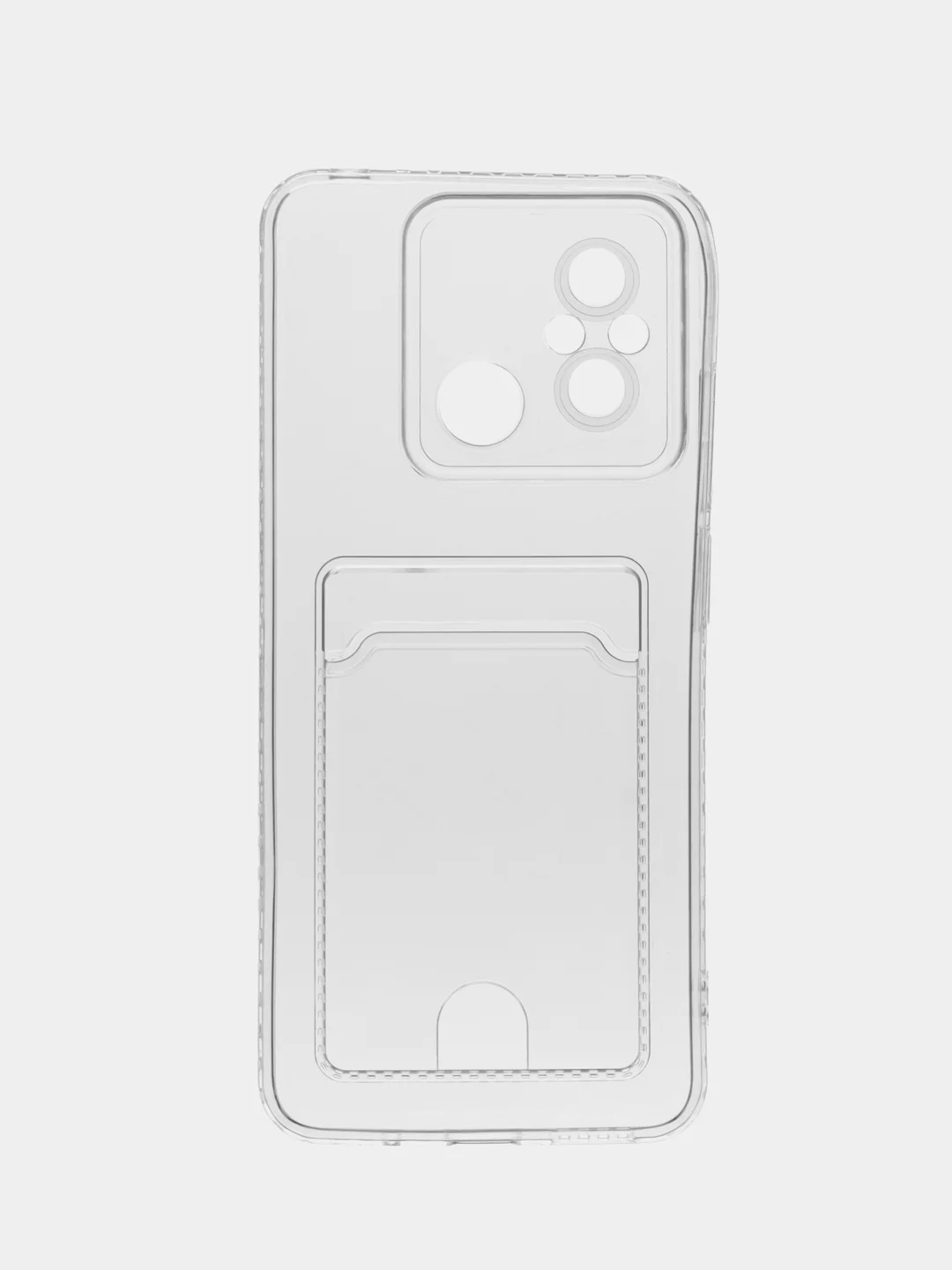 Марсала чехол для Xiaomi Redmi 12C, Сяоми Редми 12С, прозрачный, с карманом для карты