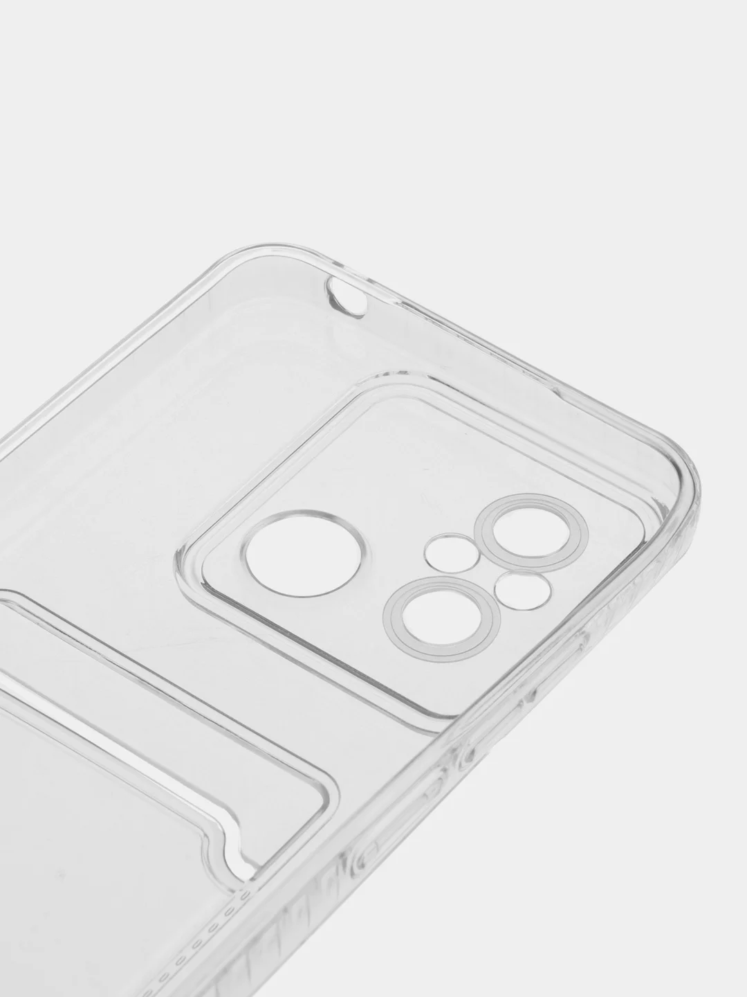 Марсала чехол для Xiaomi Redmi 12C, Сяоми Редми 12С, прозрачный, с карманом для карты